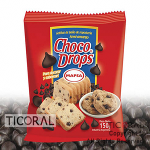 GOTAS SEMIAMARGO CHOCODROPS 12 X 150GR MAPSA